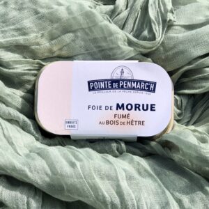 Foie morue fumé  au bois de hêtre 121g