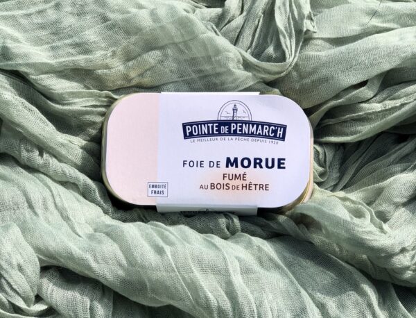 Foie morue fumé  au bois de hêtre 121g