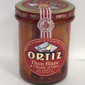 Thon blanc à l’huile d’olive au piment d’espelette 220g