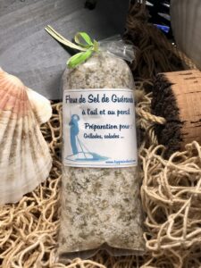 Fleur de sel de Guérande à l’ail et au persil 125g