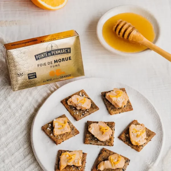 Foie de morue fumé au Miel et à l'orange 121g – Image 2