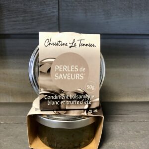 Perles de saveurs Condiment balsamique blanc et truffe d’été 50g