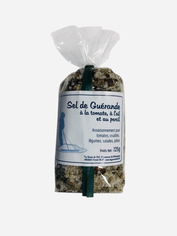 Sel de Guérande à la tomate, à l'ail et au persil 125g
